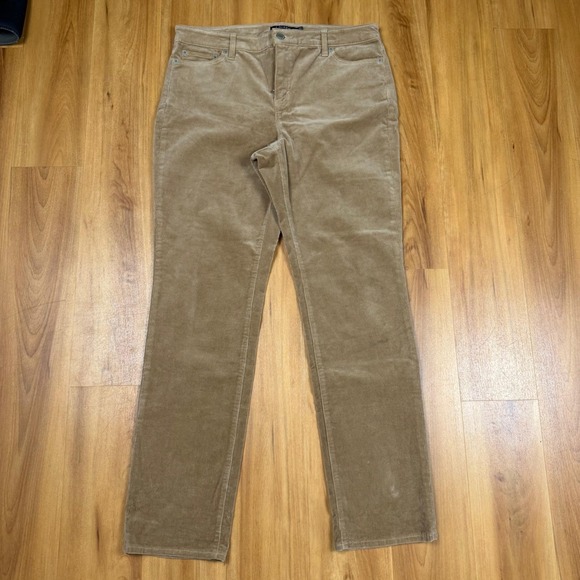 Lauren Ralph Lauren Pants - Lauren Ralph Lauren Tan Corduroy Straight Leg Pants Womens 14W Khaki Stretch